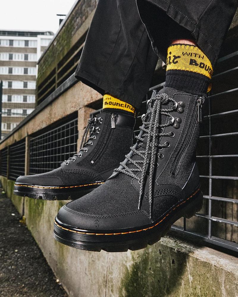 Dr Martens Combs Zip Enkellaars Dames Zwart | NL 706OKI